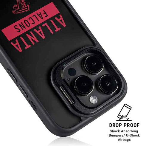 NFL Atlanta Falcons Black Performance Series iPhone 13 Pro Kickstand Case