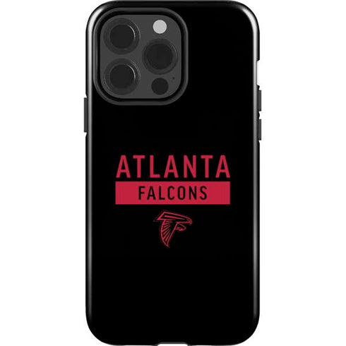 NFL Atlanta Falcons Black Performance Series iPhone 15 Pro Impact Case