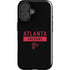 NFL Atlanta Falcons Black Performance Series iPhone 16 Plus Impact Case