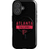 NFL Atlanta Falcons Black Performance Series iPhone 16 Plus Magsafe Impact Case