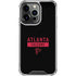 NFL Atlanta Falcons Black Performance Series iPhone 16 Pro Clear Case