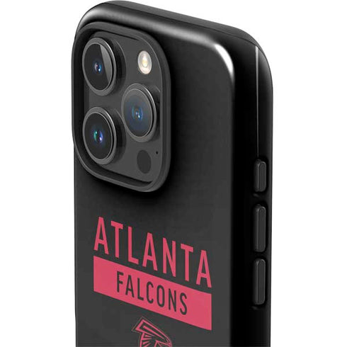 NFL Atlanta Falcons Black Performance Series iPhone 16 Pro Impact Case