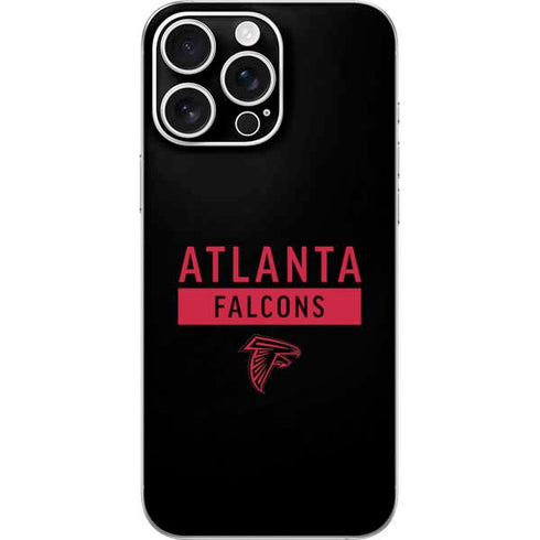 NFL Atlanta Falcons Black Performance Series iPhone 16 Pro Max Skin