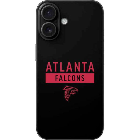 NFL Atlanta Falcons Black Performance Series iPhone 16 Skin