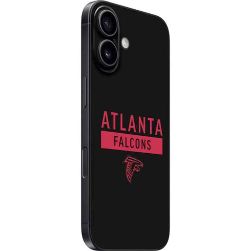 NFL Atlanta Falcons Black Performance Series iPhone 16 Skin