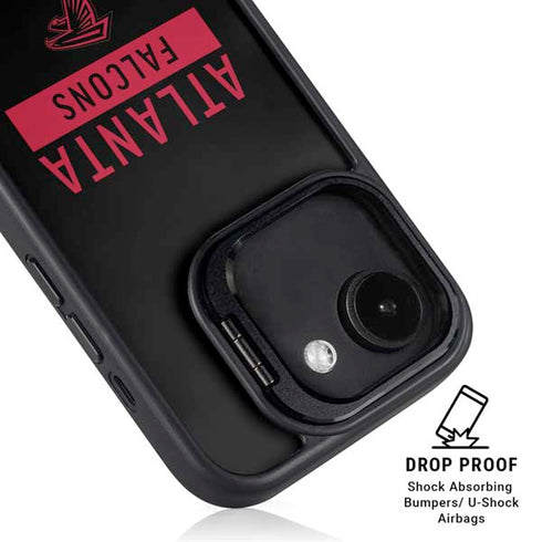 NFL Atlanta Falcons Black Performance Series iPhone 16e Kickstand Case