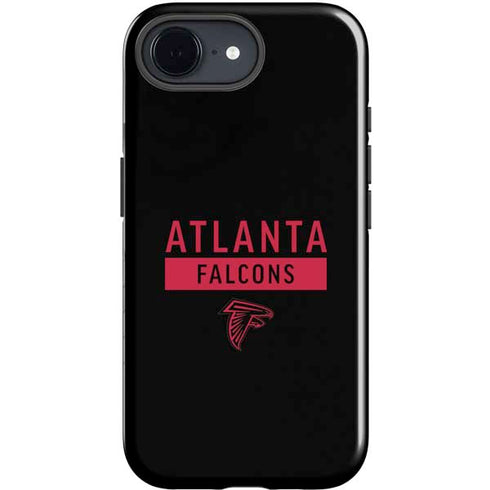 NFL Atlanta Falcons Black Performance Series iPhone 16e Impact Case