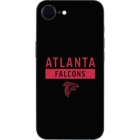 NFL Atlanta Falcons Black Performance Series iPhone 16e Skin