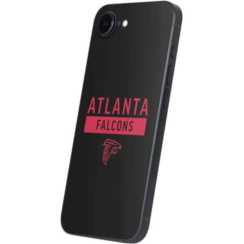 NFL Atlanta Falcons Black Performance Series iPhone 16e Skin