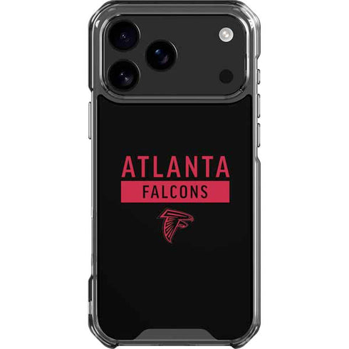 NFL Atlanta Falcons Black Performance Series iPhone 18 Pro Max Clear Case