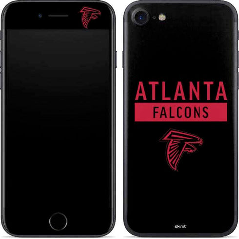 NFL Atlanta Falcons Black Performance Series iPhone 8 Skin