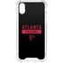 NFL Atlanta Falcons Black Performance Series iPhone XS Clear Case