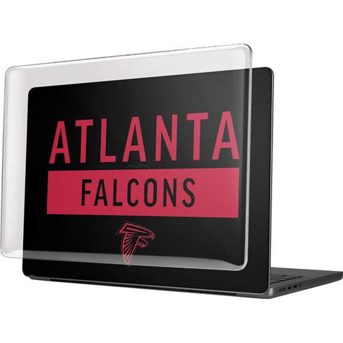 NFL Atlanta Falcons Black Performance Series MacBook Pro 14in (2021-24) Case plus Skin