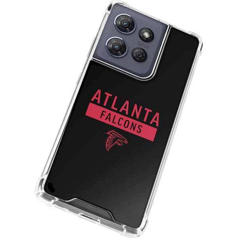 NFL Atlanta Falcons Black Performance Series Moto G Stylus 5G (2025) Clear Case