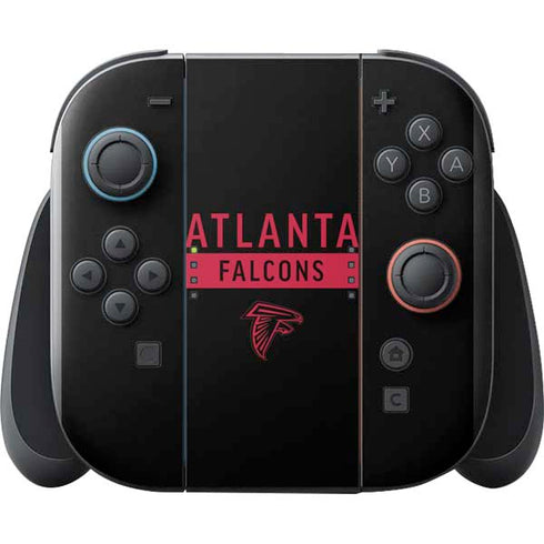 NFL Atlanta Falcons Black Performance Series Nintendo Switch 2 (2025) with Joy-Con Skin