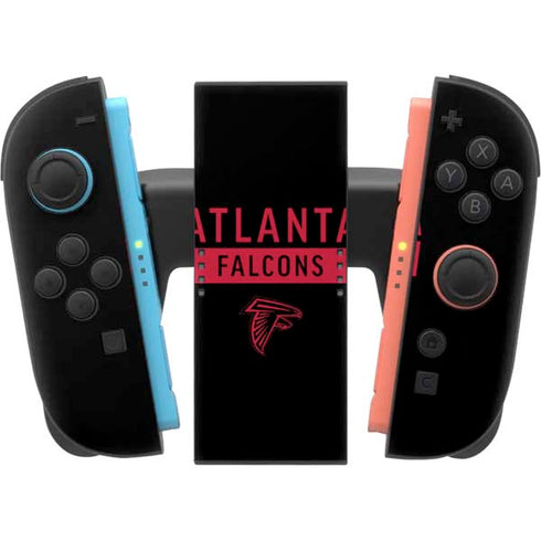 NFL Atlanta Falcons Black Performance Series Nintendo Switch 2 (2025) Joy-Con Controller Skin