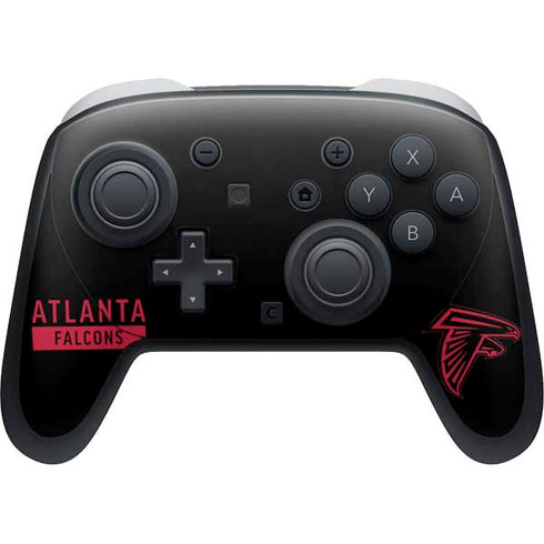 NFL Atlanta Falcons Black Performance Series Nintendo Skins
