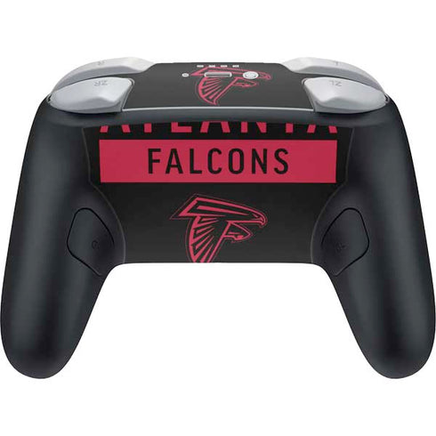 NFL Atlanta Falcons Black Performance Series Nintendo Switch 2 (2025) Pro Controller Skin