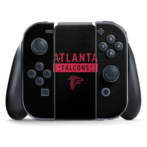NFL Atlanta Falcons Black Performance Series Nintendo Skins