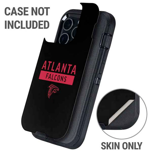 NFL Atlanta Falcons Black Performance Series Otterbox Defender iPhone Skin