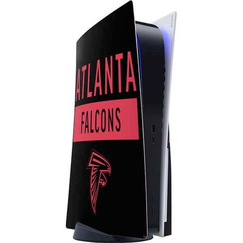 NFL Atlanta Falcons Black Performance Series PlayStation PS5 Skins