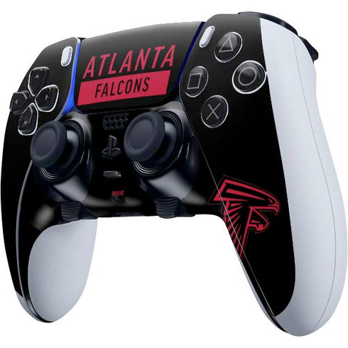 NFL Atlanta Falcons Black Performance Series PS5 DualSense Edge Pro Controller Skin