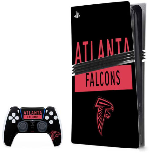 NFL Atlanta Falcons Black Performance Series PS5 Pro Bundle Skin