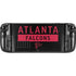 NFL Atlanta Falcons Black Performance Series Steam Deck Handheld Gaming Computer Skin