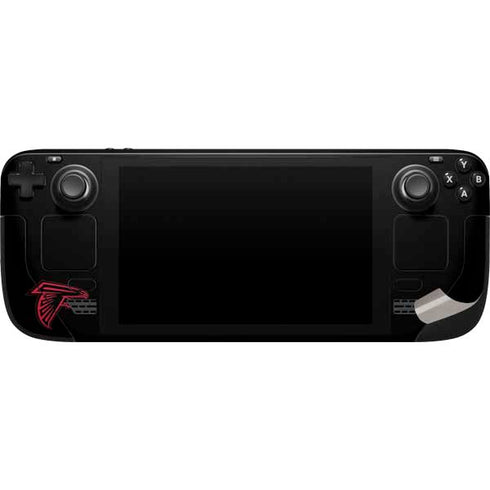 NFL Atlanta Falcons Black Performance Series Steam Deck Handheld Gaming Computer Skin