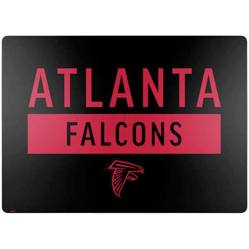 NFL Atlanta Falcons Black Performance Series Surface Laptop 7 15in Skin
