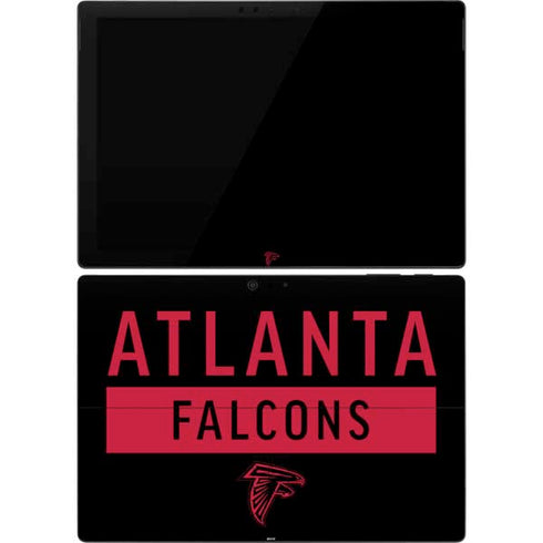 NFL Atlanta Falcons Black Performance Series Surface Pro 7 Skin