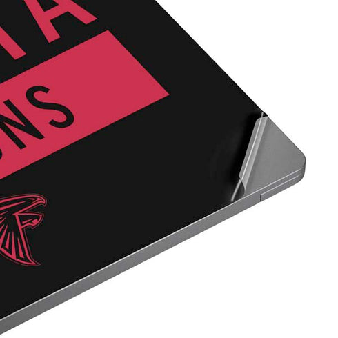 NFL Atlanta Falcons Black Performance Series Laptop Skins