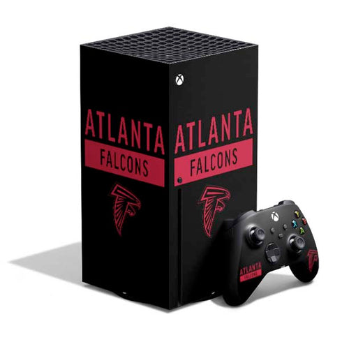 NFL Atlanta Falcons Black Performance Series Xbox Series X Bundle Skin