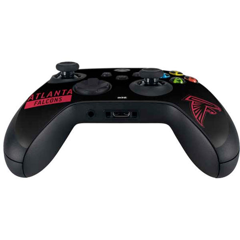 NFL Atlanta Falcons Black Performance Series Xbox Series X Controller Skin