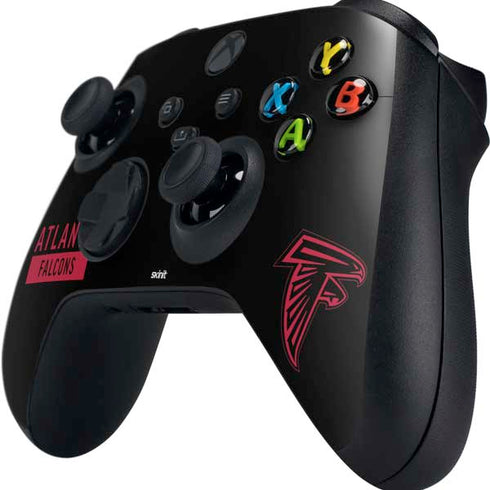 NFL Atlanta Falcons Black Performance Series Xbox Series X Controller Skin