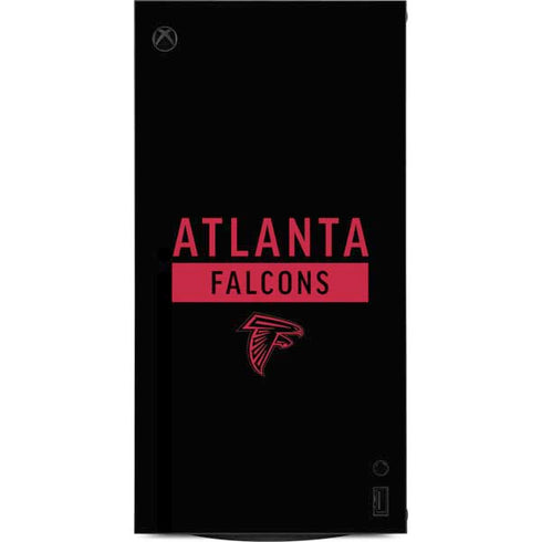 NFL Atlanta Falcons Black Performance Series XBox Series X Digital Edition Console Skin