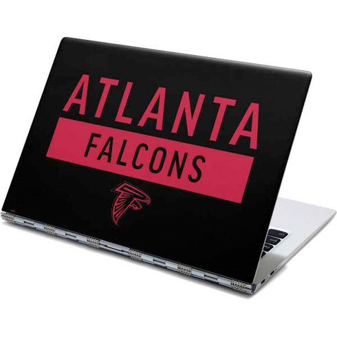NFL Atlanta Falcons Black Performance Series Yoga 910 2-in-1 14in Touch-Screen Skin