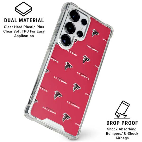 NFL Atlanta Falcons Blitz Series Galaxy S25 Ultra Clear Case
