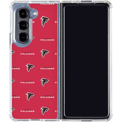 NFL Atlanta Falcons Blitz Series Galaxy Z Fold5 5G Clear Case
