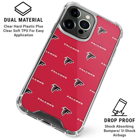 NFL Atlanta Falcons Blitz Series iPhone 16 Pro Clear Case