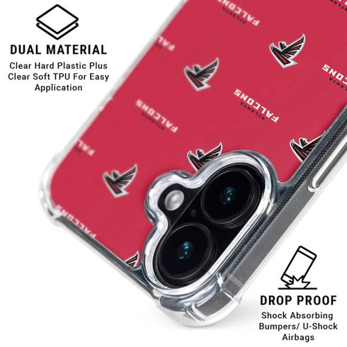 NFL Atlanta Falcons Blitz Series iPhone 17 Clear Case