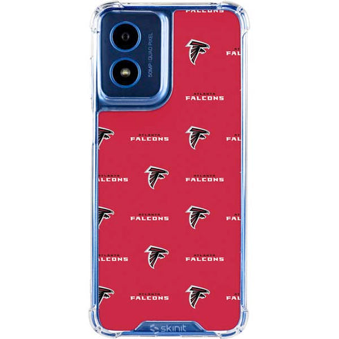 NFL Atlanta Falcons Blitz Series Moto G Play 4G (2024) Clear Case