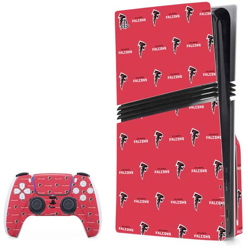 NFL Atlanta Falcons Blitz Series PS5 Pro Disk Bundle Skin