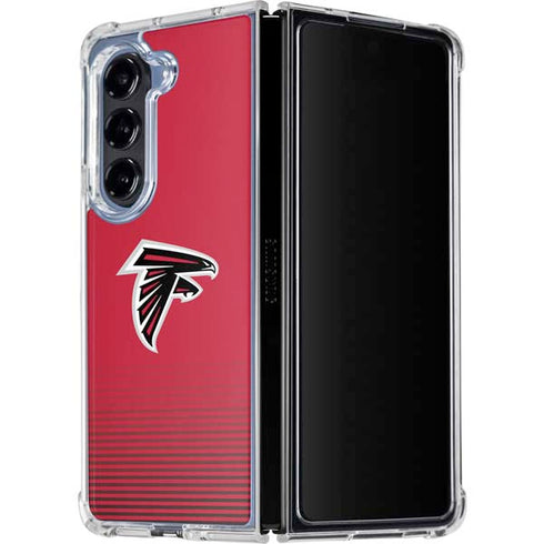 NFL Atlanta Falcons Breakaway Galaxy Z Fold5 5G Clear Case