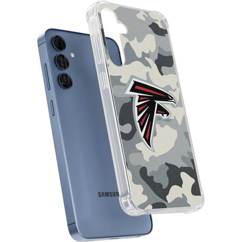 NFL Atlanta Falcons Camo Galaxy A35 5G Clear Case