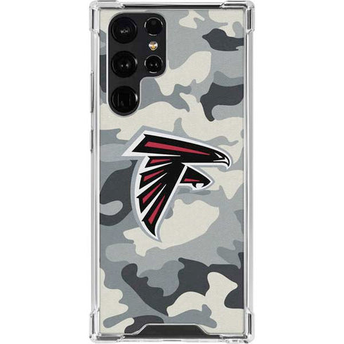 NFL Atlanta Falcons Camo Galaxy S23 Ultra Clear Case