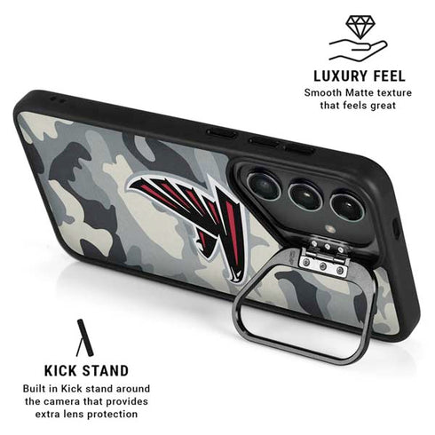 NFL Atlanta Falcons Camo Galaxy S24 FE Kickstand Case