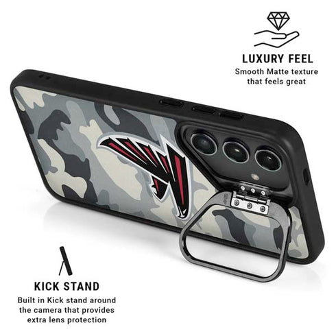 NFL Atlanta Falcons Camo Galaxy S24 Kickstand Case