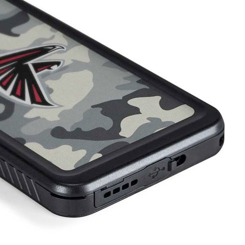NFL Atlanta Falcons Camo Galaxy S24 Plus Waterproof Case