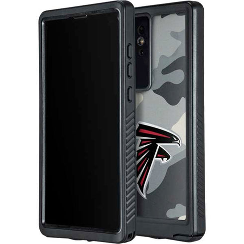 NFL Atlanta Falcons Camo Galaxy S24 Ultra Waterproof Case